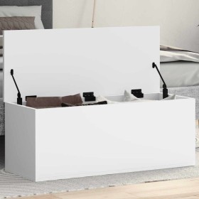 Caja de almacenaje madera de ingeniería blanco 90x35x35 cm by , Storage trunks - Ref: Foro24-840681, Price: 79,51 €, Discount: %