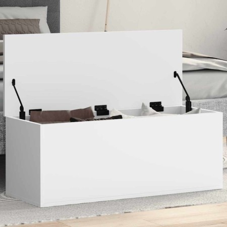 Caja de almacenaje madera de ingeniería blanco 90x35x35 cm by , Storage trunks - Ref: Foro24-840681, Price: 79,51 €, Discount: %