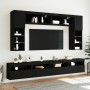 Mueble de pared de TV con luces LED 8 piezas negro von , TV-Möbel - Ref: Foro24-3216765, Preis: 345,67 €, Rabatt: %