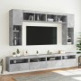 Muebles de TV de pared con luces LED 8 piezas gris hormigón von , TV-Möbel - Ref: Foro24-3216767, Preis: 330,08 €, Rabatt: %
