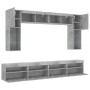 Muebles de TV de pared con luces LED 8 piezas gris hormigón von , TV-Möbel - Ref: Foro24-3216767, Preis: 330,08 €, Rabatt: %