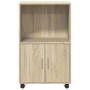 Armario con ruedas madera ingeniería roble Sonoma 55x40x91 cm von , Sideboards - Ref: Foro24-853184, Preis: 68,34 €, Rabatt: %
