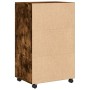 Armario con ruedas madera ingeniería roble ahumado 55x40x91 cm by , Sideboards - Ref: Foro24-853186, Price: 64,86 €, Discount: %