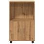Armario con ruedas madera ingeniería roble artisian 55x40x91 cm by , Sideboards - Ref: Foro24-853190, Price: 73,60 €, Discoun...