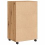 Armario con ruedas madera ingeniería roble artisian 55x40x91 cm by , Sideboards - Ref: Foro24-853190, Price: 73,60 €, Discoun...