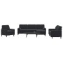 Juego de sofás con cojines 4 piezas terciopelo negro by , Sofas - Ref: Foro24-3278466, Price: 742,63 €, Discount: %