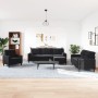 Juego de sofás con cojines 4 piezas terciopelo negro by , Sofas - Ref: Foro24-3278466, Price: 742,63 €, Discount: %