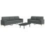 Juego de sofás con cojines 2 piezas tela gris oscuro von , Sofas - Ref: Foro24-3278336, Preis: 501,15 €, Rabatt: %
