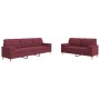 Juego de sofás con cojines 2 piezas tela rojo tinto von , Sofas - Ref: Foro24-3278341, Preis: 559,84 €, Rabatt: %