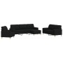 Juego de sofá 4 piezas con reposapiés y cojines tela negro von , Sofas - Ref: Foro24-3278315, Preis: 712,54 €, Rabatt: %