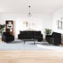 Juego de sofá 4 piezas con reposapiés y cojines tela negro von , Sofas - Ref: Foro24-3278315, Preis: 712,54 €, Rabatt: %
