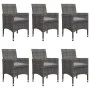 Gray 7-Piece Garden Dining Set by vidaXL, Garden sets - Ref: Foro24-3067766, Price: 527,10 €, Discount: %