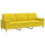 Sofá de 3 plazas con cojines tela amarillo claro 210 cm von , Sofas - Ref: Foro24-3278206, Preis: 313,73 €, Rabatt: %