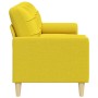 Sofá de 3 plazas con cojines tela amarillo claro 210 cm von , Sofas - Ref: Foro24-3278206, Preis: 313,73 €, Rabatt: %