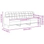 Sofá de 3 plazas con cojines tela amarillo claro 210 cm von , Sofas - Ref: Foro24-3278206, Preis: 313,73 €, Rabatt: %