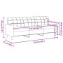 Sofá de 3 plazas con cojines tela marrón 210 cm by , Sofas - Ref: Foro24-3278204, Price: 333,79 €, Discount: %