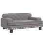 Sofá para niños de cuero sintético gris 70x45x30 cm by , Baby and Toddler Furniture - Ref: Foro24-3196303, Price: 85,60 €, Di...