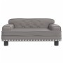 Sofá para niños de cuero sintético gris 70x45x30 cm by , Baby and Toddler Furniture - Ref: Foro24-3196303, Price: 85,60 €, Di...