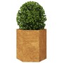 Jardinera hexagonal 46x40x45 cm acero desgastado von , Töpfe und Pflanzgefäße - Ref: Foro24-851120, Preis: 47,80 €, Rabatt: %