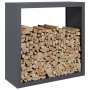 Leñero de acero gris antracita 120x35x120 cm by , Firewood bags and holders - Ref: Foro24-850970, Price: 142,97 €, Discount: %