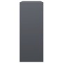 Leñero de acero gris antracita 120x35x120 cm