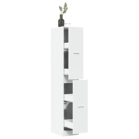 Armario botiquín madera de ingeniería blanco 30x41x174,5 cm by , Lockers and storage cabinets - Ref: Foro24-3309627, Price: 1...