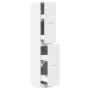 Armario botiquín madera de ingeniería blanco 30x41x174,5 cm by , Lockers and storage cabinets - Ref: Foro24-3309627, Price: 1...