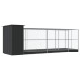 Pajarera con extensión de acero color plateado 623x203x216 cm by , Feet and bird cages - Ref: Foro24-3214259, Price: 936,43 €...