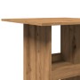 Mesa alta bar con almacenaje madera roble artisian 60x60x102 cm by , Kitchen and dining tables - Ref: Foro24-854336, Price: 7...