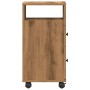 Armario de baño estrecho con ruedas madera roble artisian von , Schließfächer und Lagerschränke - Ref: Foro24-855240, Preis: ...