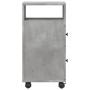Armario de baño estrecho con ruedas madera gris hormigón von , Schließfächer und Lagerschränke - Ref: Foro24-855235, Preis: 5...