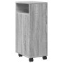 Armario de baño estrecho con ruedas madera gris Sonoma by , Lockers and storage cabinets - Ref: Foro24-855237, Price: 60,75 €...