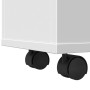 Armario de baño estrecho con ruedas madera de ingeniería blanco von , Schließfächer und Lagerschränke - Ref: Foro24-855268, P...