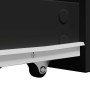 Armario de baño estrecho con ruedas madera de ingeniería negro von , Schließfächer und Lagerschränke - Ref: Foro24-855296, Pr...