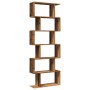 Librería divisora 6 niveles madera envejecida 70x24x193 cm by , Bookcases and shelves - Ref: Foro24-858091, Price: 86,07 €, D...