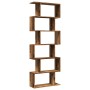 Librería divisora 6 niveles madera envejecida 70x24x193 cm by , Bookcases and shelves - Ref: Foro24-858091, Price: 86,07 €, D...