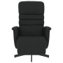 Sillón reclinable con reposapiés cuero sintético negro de , Sillones - Ref: Foro24-356703, Precio: 191,42 €, Descuento: %