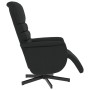 Sillón reclinable con reposapiés cuero sintético negro de , Sillones - Ref: Foro24-356703, Precio: 191,42 €, Descuento: %