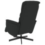 Sillón reclinable con reposapiés cuero sintético negro de , Sillones - Ref: Foro24-356703, Precio: 191,42 €, Descuento: %