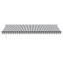 Toldo retráctil automático gris antracita y blanco 600x350 cm von , Markisen - Ref: Foro24-3215822, Preis: 743,77 €, Rabatt: %
