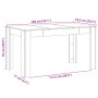 Mesa de comedor madera ingeniería envejecida 140x74,5x76 cm von , Küchen- und Esstische - Ref: Foro24-856572, Preis: 114,50 €...
