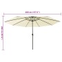 Sombrilla de jardín con luces LED arena 400 cm by , Umbrellas - Ref: Foro24-312530, Price: 107,51 €, Discount: %