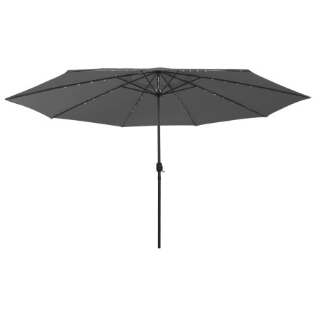 Sombrilla de jardín con luces LED antracita 400 cm by , Umbrellas - Ref: Foro24-312532, Price: 101,06 €, Discount: %