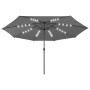 Sombrilla de jardín con luces LED antracita 400 cm by , Umbrellas - Ref: Foro24-312532, Price: 101,06 €, Discount: %