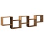 Estante cubo de pared 5 compartimentos madera envejecida de , Estantes y estanterías - Ref: Foro24-860002, Precio: 49,45 €, D...