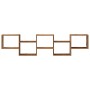 Estante cubo de pared 5 compartimentos madera envejecida de , Estantes y estanterías - Ref: Foro24-860002, Precio: 49,45 €, D...