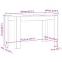 Mesa de Comedor Roble Artesano 120x60x76cm madera reconstituida von , Küchen- und Esstische - Ref: Foro24-855841, Preis: 98,6...