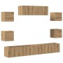 Mueble para TV de pared madera contrachapada artesanal 7 piezas von , TV-Möbel - Ref: Foro24-3329210, Preis: 228,90 €, Rabatt: %