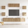 Mueble para TV de pared madera contrachapada artesanal 7 piezas von , TV-Möbel - Ref: Foro24-3329210, Preis: 228,90 €, Rabatt: %