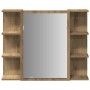 Armario con espejo baño madera roble artisan 80x20,5x64 cm von , Badezimmerwaschtische - Ref: Foro24-856037, Preis: 91,10 €, ...